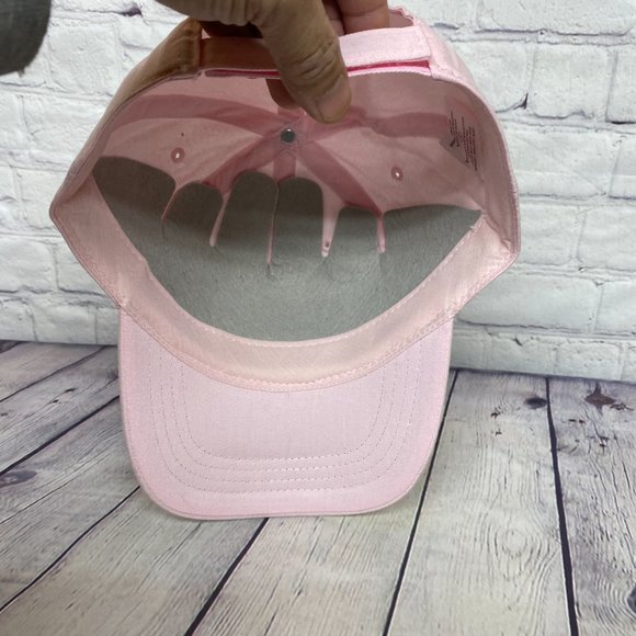 Dad Hat Women Cap Strap Back Pink GMC Embroidered Spell Out Automotive Car OSFM - Picture 7 of 8